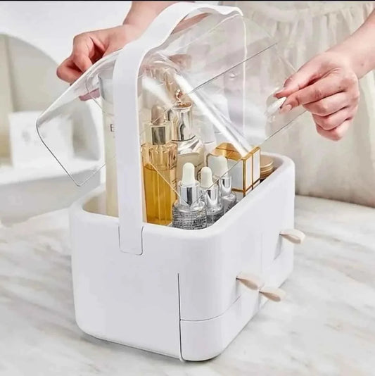 Acrylic Cosmetic Organizer: Double Sided Makeup Organizer for Efficient Storage