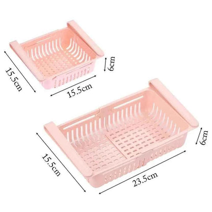 Stretchable Fridge Basket for Organized Storage and Freshness