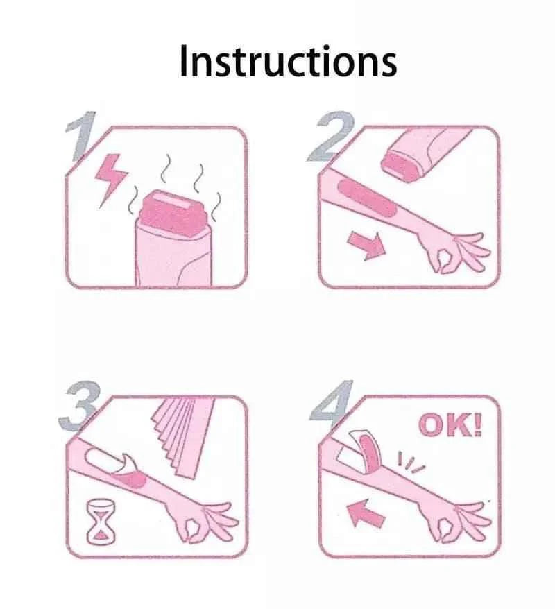 3 in 1 Wax Heater for Depilatory Hair Removal Facial and Body