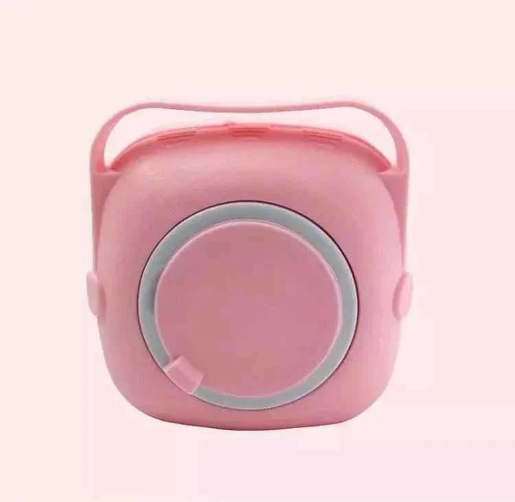 Square Silicone Baby Bath Brush - Soft Massage Cleaner with Dispenser.