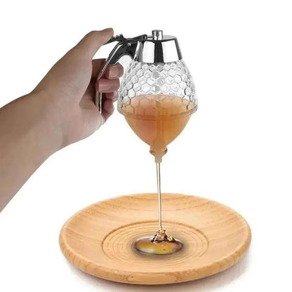 Transparent Honey Dispenser for Easy Pouring and Storage in Acrylic