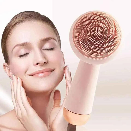Rechargeable Silicone Facial Cleansing Brush for Deep Cleaning