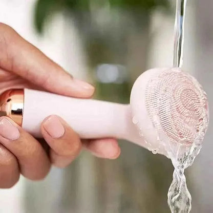 Rechargeable Silicone Facial Cleansing Brush for Deep Cleaning