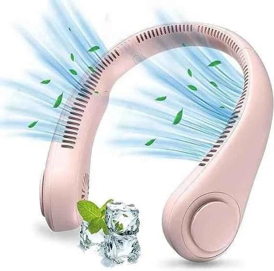 Portable Neck Fan for Summer Travel and Outdoor Sports - Mini Air Cooler Conditioner