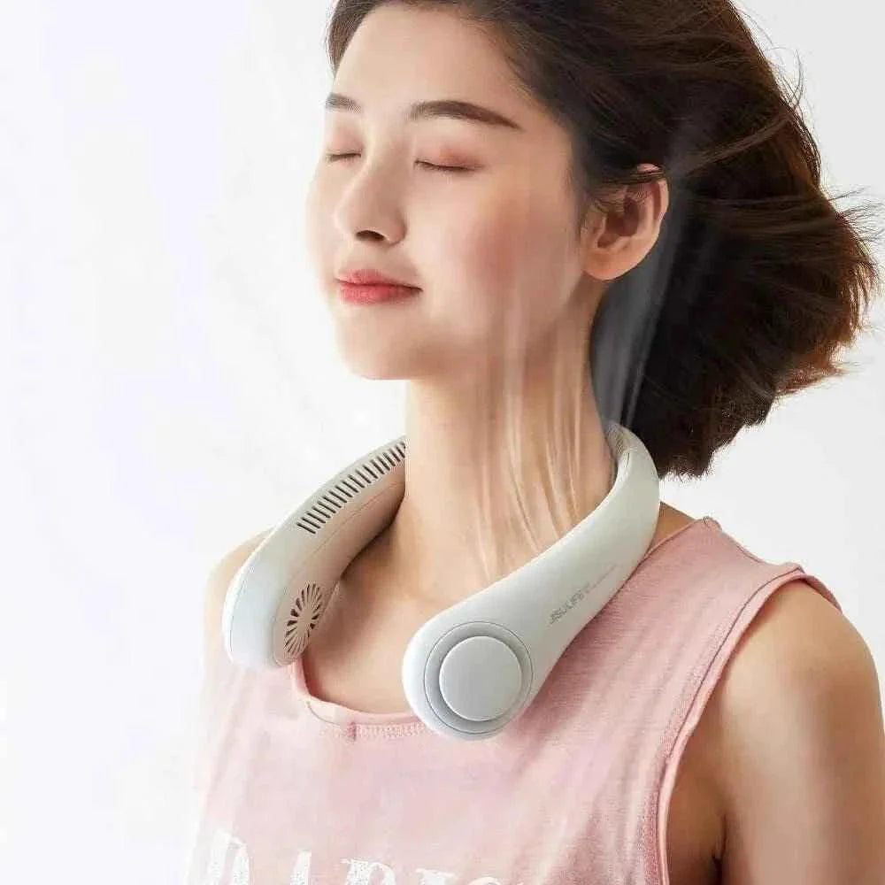 Portable Neck Fan for Summer Travel and Outdoor Sports - Mini Air Cooler Conditioner