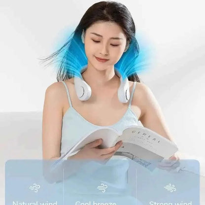 Portable Neck Fan for Summer Travel and Outdoor Sports - Mini Air Cooler Conditioner
