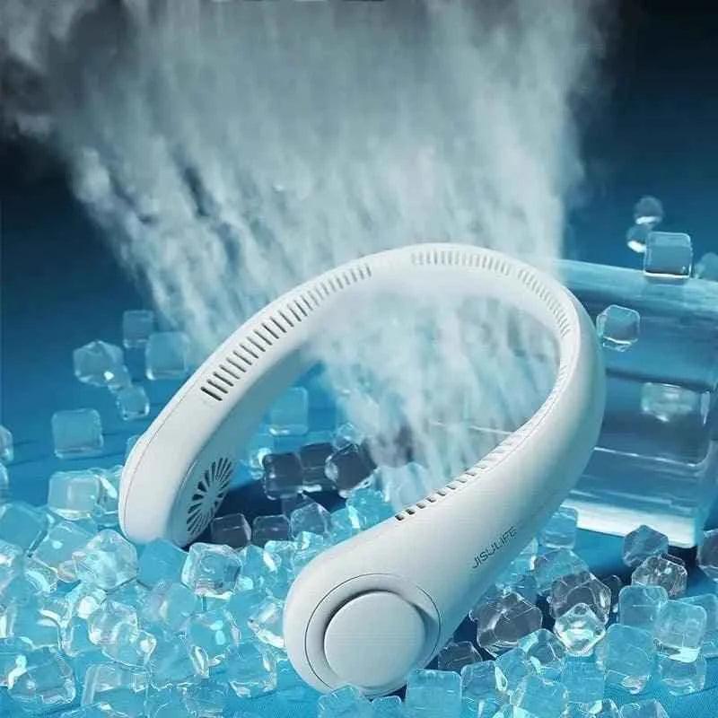 Portable Neck Fan for Summer Travel and Outdoor Sports - Mini Air Cooler Conditioner