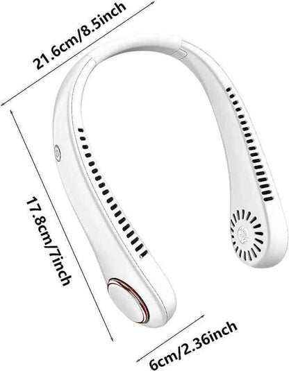 Portable Neck Fan for Summer Travel and Outdoor Sports - Mini Air Cooler Conditioner