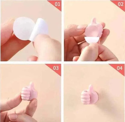 Silicone Wall Clips - 10 Pieces Multifunctional Hand Wall Clips