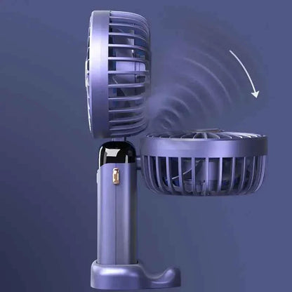 Foldable USB Table Fan with LED Display