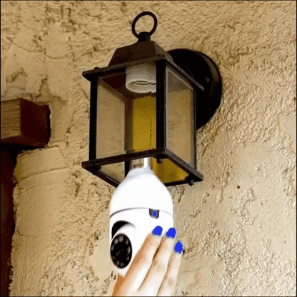 Bulb Camera 1080p Wifi 360 Degree Panoramic Night Vision / Home Security Full Hd Cctv Camera