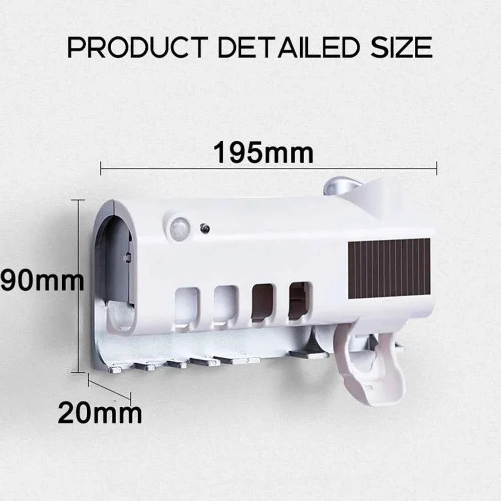 Wall-Mounted Toothbrush Organizer with Smart Design